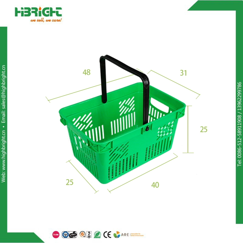 Wholesale/Supplier Supermarket Carry Plastic Shopping Basket