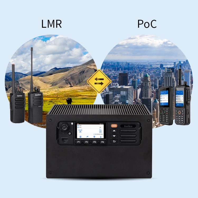 Inrico Dr10 Gateway Communication LMR & Poc Connectivity for Dmr Radios Support Dual Micro-SIM Card and GPS