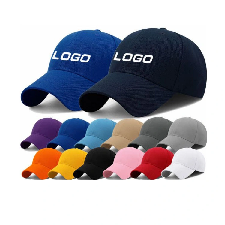 Publicidad Cap Sport Cap Publicidad señal para los productos de venta Whoesale Gorra de béisbol de algodón promocional Logo personalizado Gorra publicitaria Gorros promocionales Y tapas