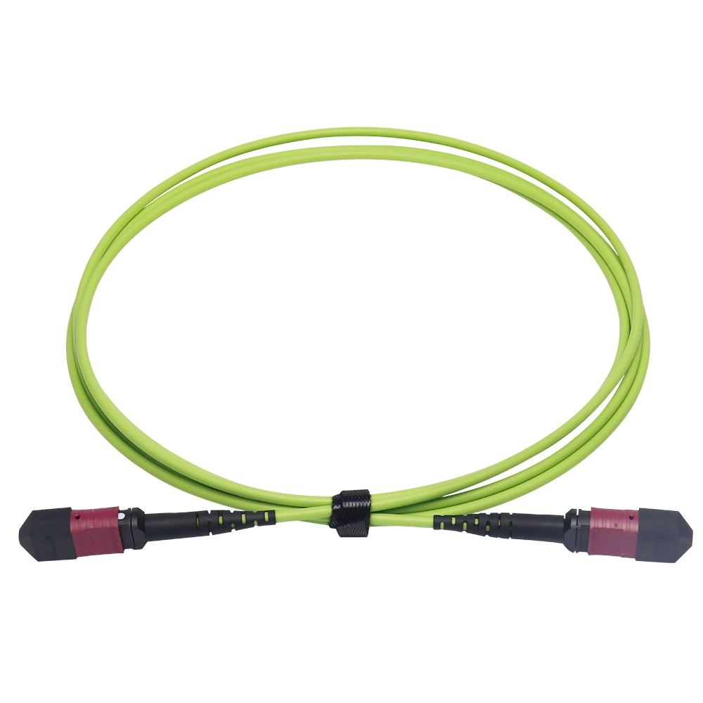 12 Colored 0.9mm Fiber Optical Cable with MPO and LC Fanout Connectors