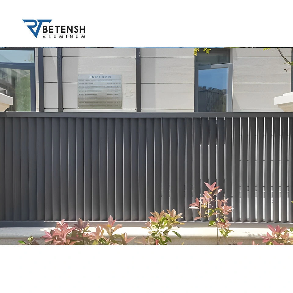 Unique Design Stay Strong Use High quality/High cost performance  Material with Super Ultra- Powder Coating Aluminum Slat Fence for Home