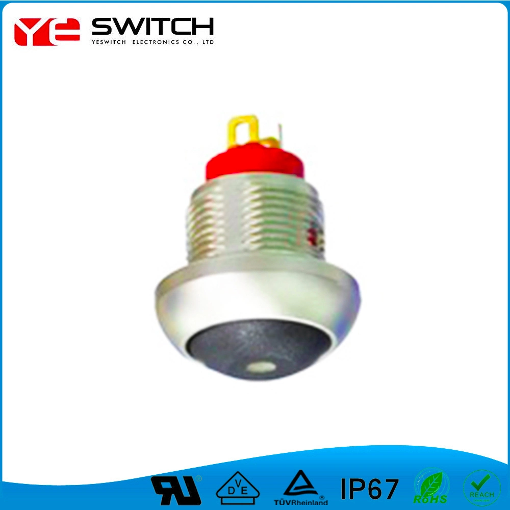 Electronic Waterproof Metal Push Button Switch with LED Light