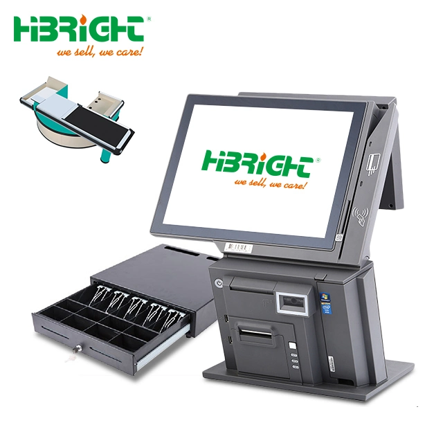 OEM POS Computer Dual Touch Screen All in One restaurant Cash Register