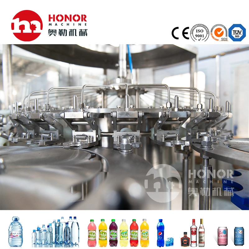 Automatic Glass Bottle Beer Filling Machinery Carbonated Drinks Bottling Machinery Beer Washing Filling Bottling Capping Machine