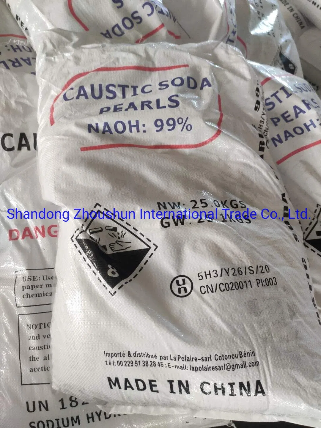 2022 Chinese Manufacture Noah 99% Pearls Caustic Soda 25kg Bag Good Price and Fast Delivery