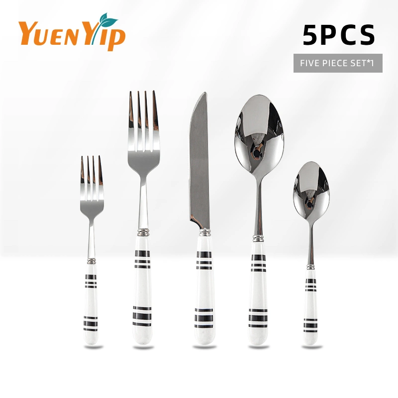 Hepburn Style Kitchen Cutlery Sets Luxury High quality/High cost performance  Stainless Steel Spoon Fork Knife Cutlery Set