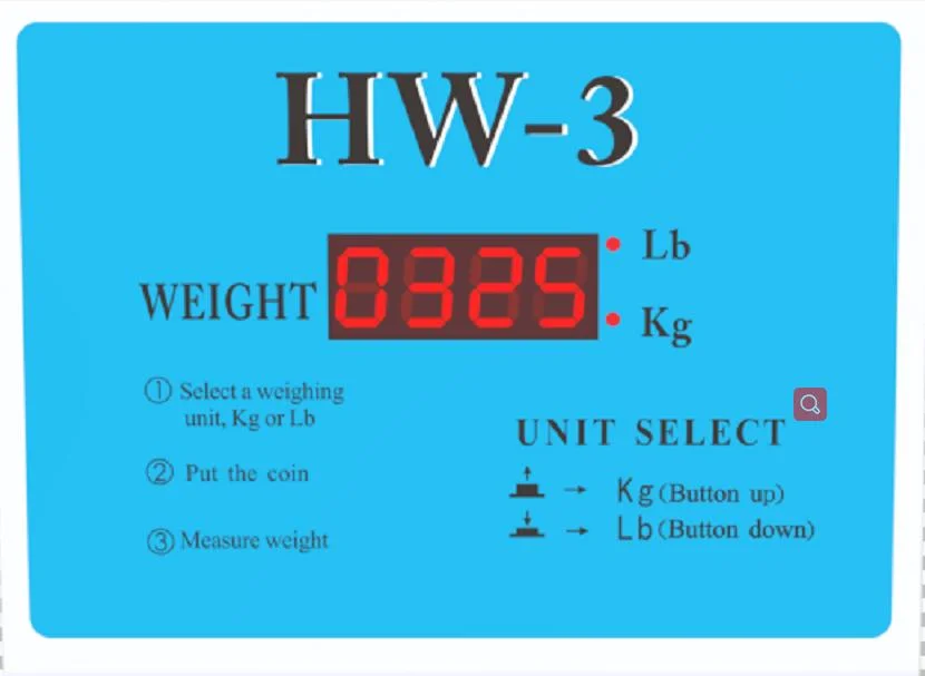 Hw-3 Electronic Body Weight Luggage Weight Scale Coin Operation