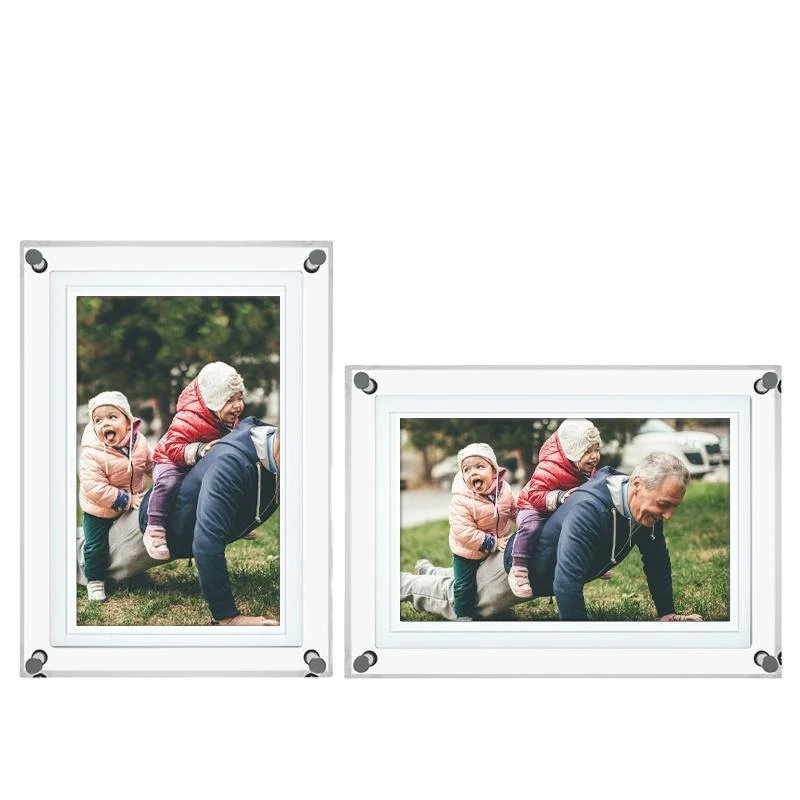 5"7"10.1" Acrylic Picture Video Transparent Digital Photo Frame Display Digital Picture Frame