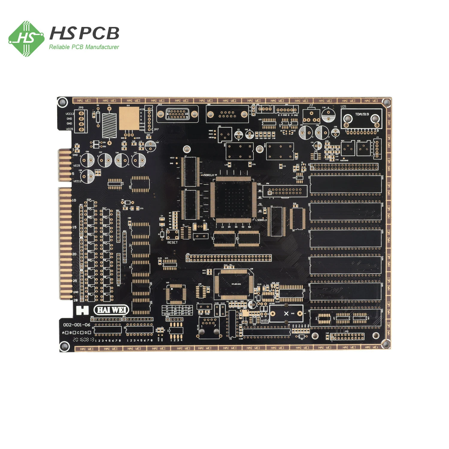 Tight Min Trace/Space Mutilayer PCB Board Manufacturer for Industrial Control Electronics