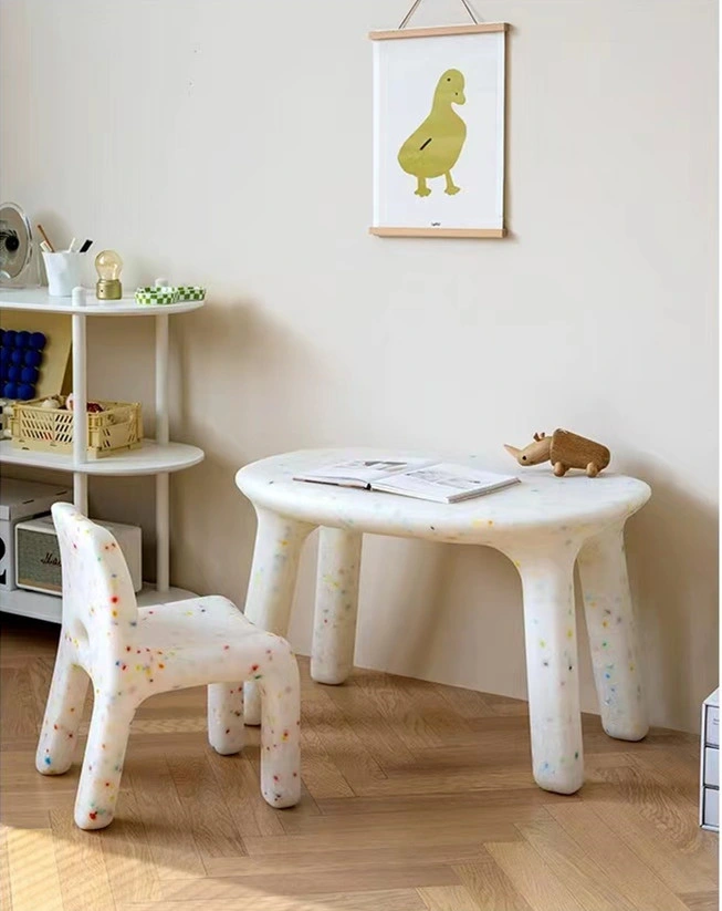 Salle à manger en plastique pour enfants moderne salon Meubles de chambre jardin d'enfants Table d'études