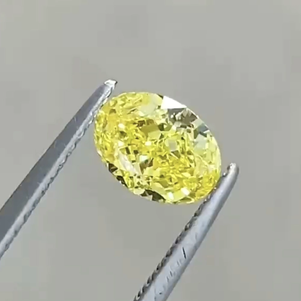 Ruyue Big CT Oval Brilliant Yellow Loose Diamond Lab gewachsen Diamant