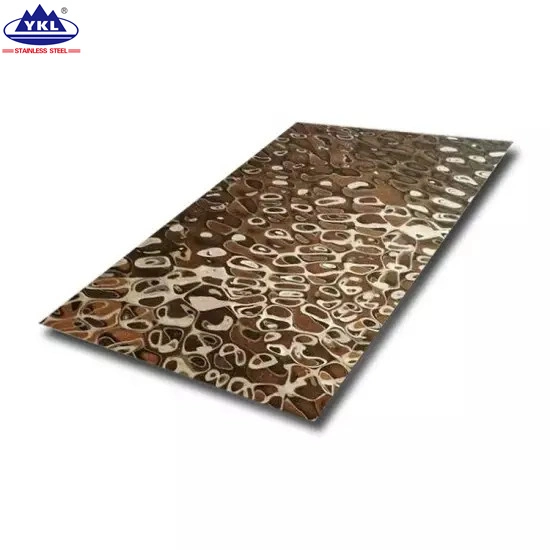 Ss 201 430 304 Wall Panel Water Ripple Hammered Stainless Steel Sheet