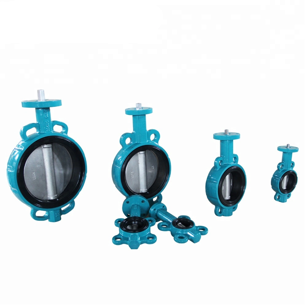 Pn16 ANSI 150 as 4087 Pn21 Bare Shaft Wafer Type Butterfly Valve with Replaceable Tongue Groove Seat