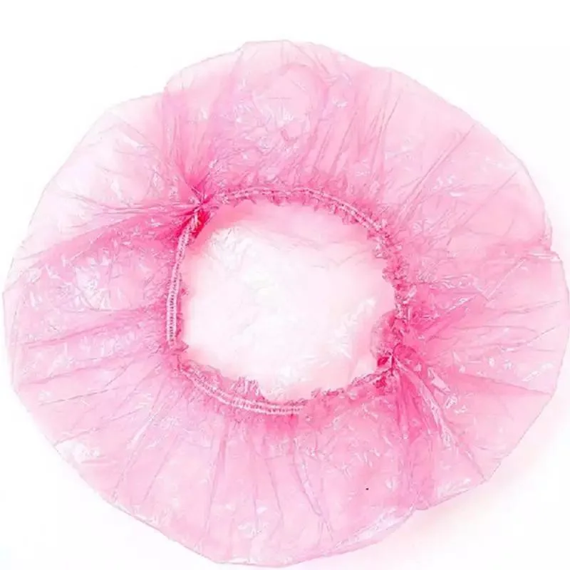 Disposable Shower Cap PE Cap Transparent Bathing Cap