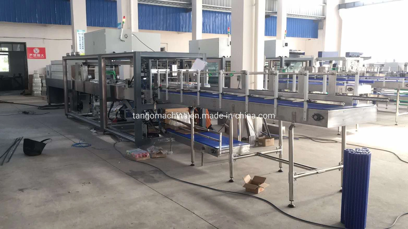 Automatic Bottle Can Cardboard Tray Shrink Packing Packaging Machine