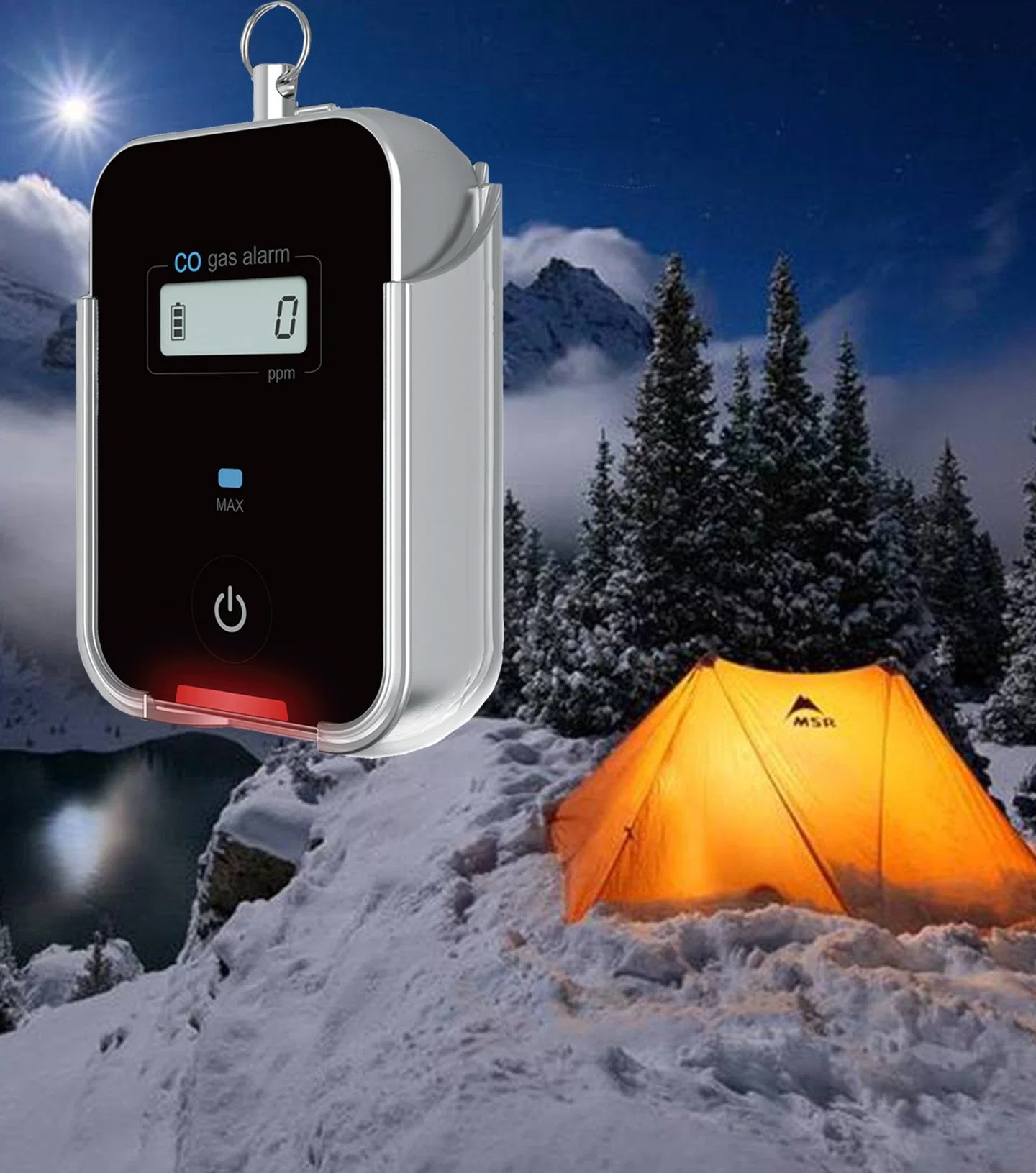 Marcação e RoHS Camping Detector de monóxido de carbono para a Cooperação&#160;&#160;Alarme de vazamento de fumaça&#160;indoor e outdoor