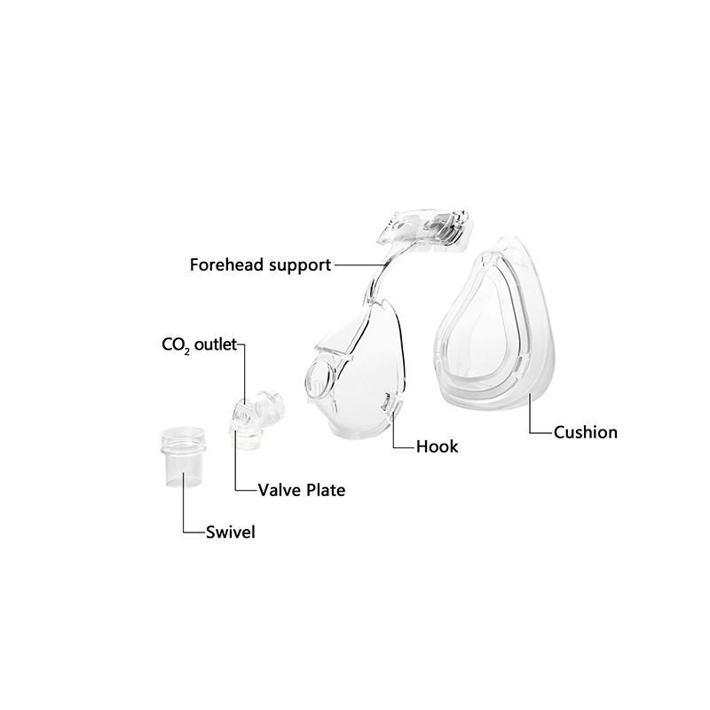 Medical Peep Valve Full Face CPAP Mask with Headgear