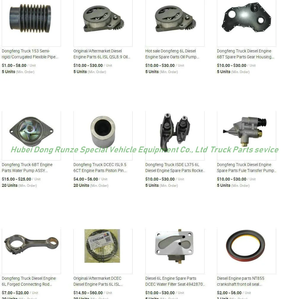 Dongfeng Kingrun Truck Engine Parts (Fan Coupling Assembly Piston Assembly)