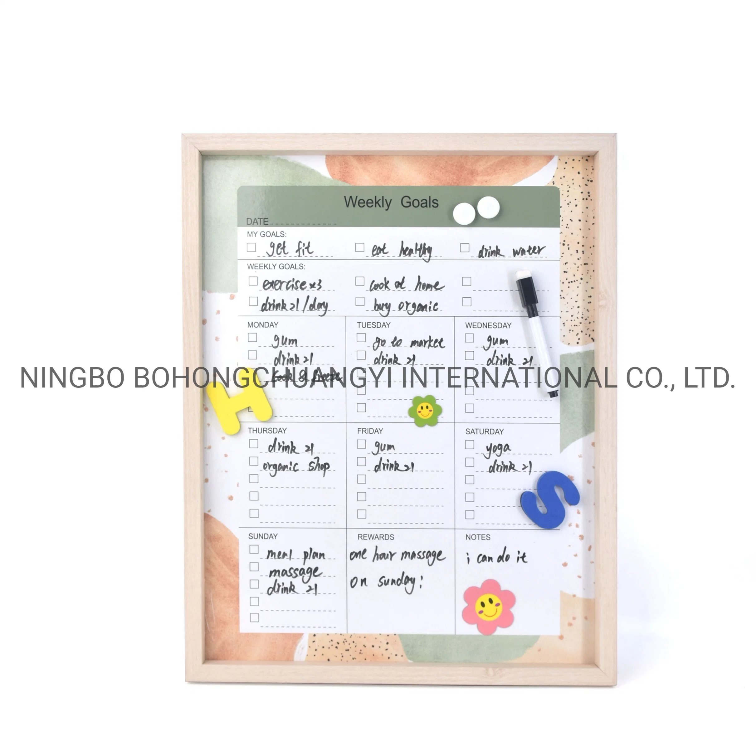 Wall Whiteboard Bulletin Magnetic Dry Erase Memo Board with Pen