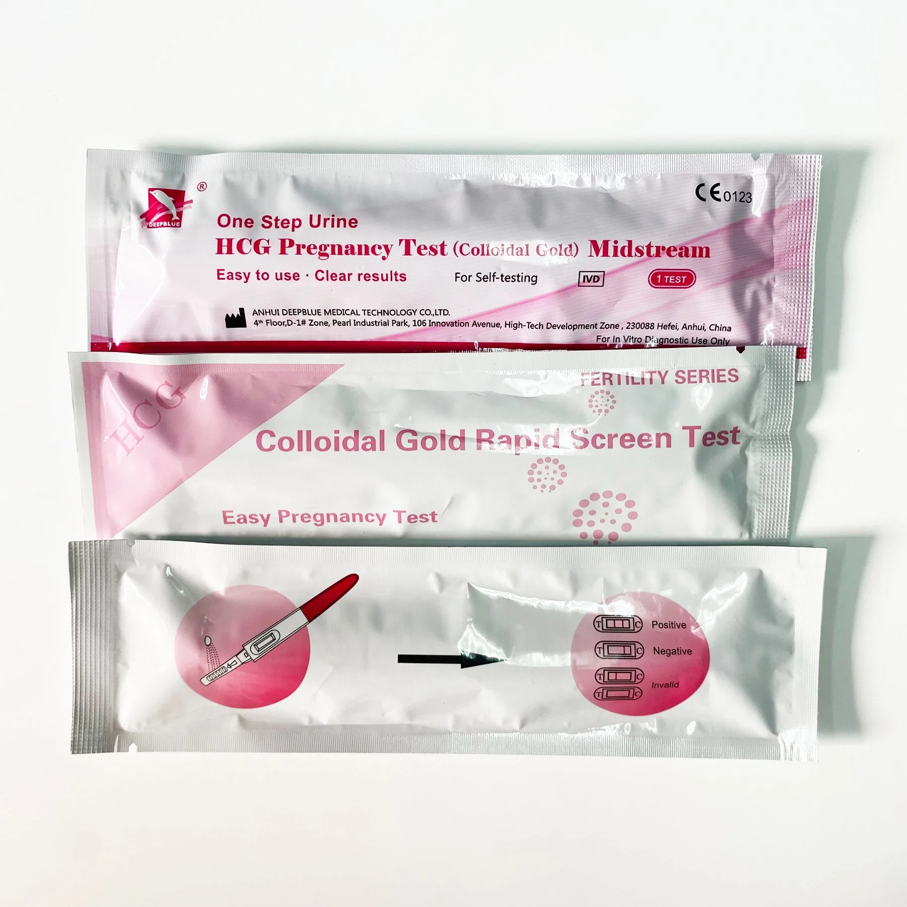 HCG Pregnancy Test Midstream Colloidal Gold Rapid Screen Test