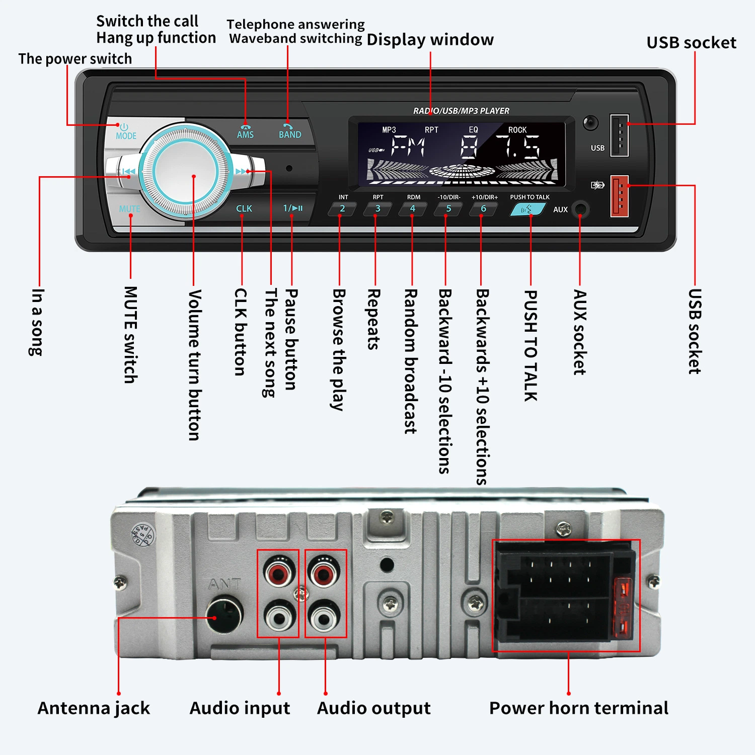 Android Inch for DIN Radio Audio Manual Auto Electronics Video 7 HD Fly External 206 Rotatable Case 10 8 1 Dual Car DVD Player