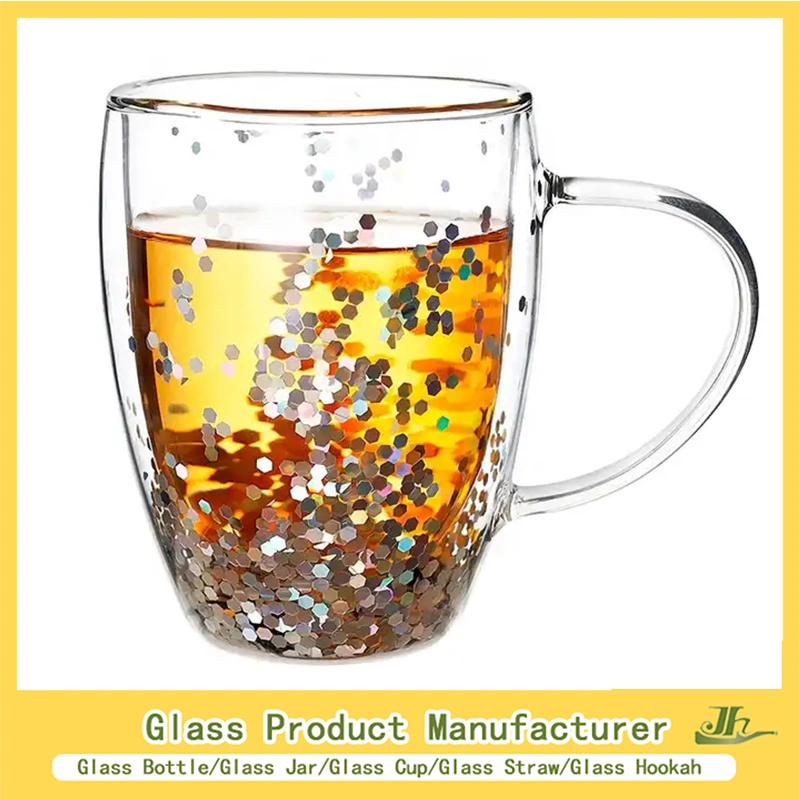 100ml,200ml,250ml,350ml,500ml,750ml Coffee/Beverage/Water/Tea/Milk/Juice/Wine/Brandy/Beer/Whisky High Borosillicate Double Wall Glass Mug Glass Cup Manufacturer