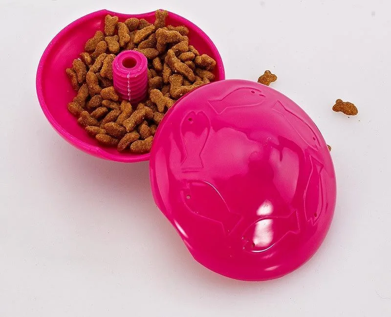 Hot Sales a Leaky Food Toy Shaped Like a Frisbee for Cat Dog Pet Playing