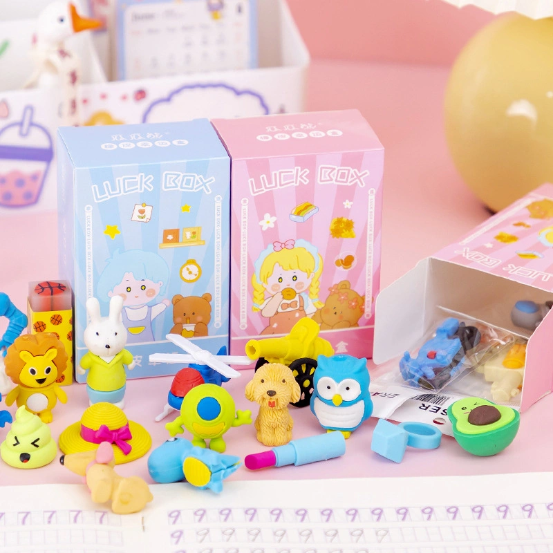 Wholesale/Supplier Cute Surprise Stationery Blind Box Eraser Blind Box for Students Gift