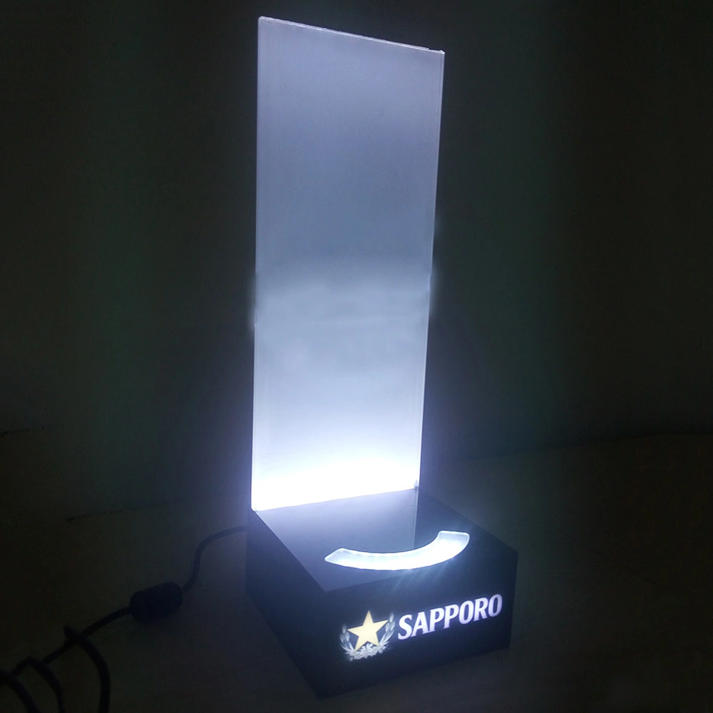 OEM Factory Custom Wood Illuminated LED Edge Lit Sign Base