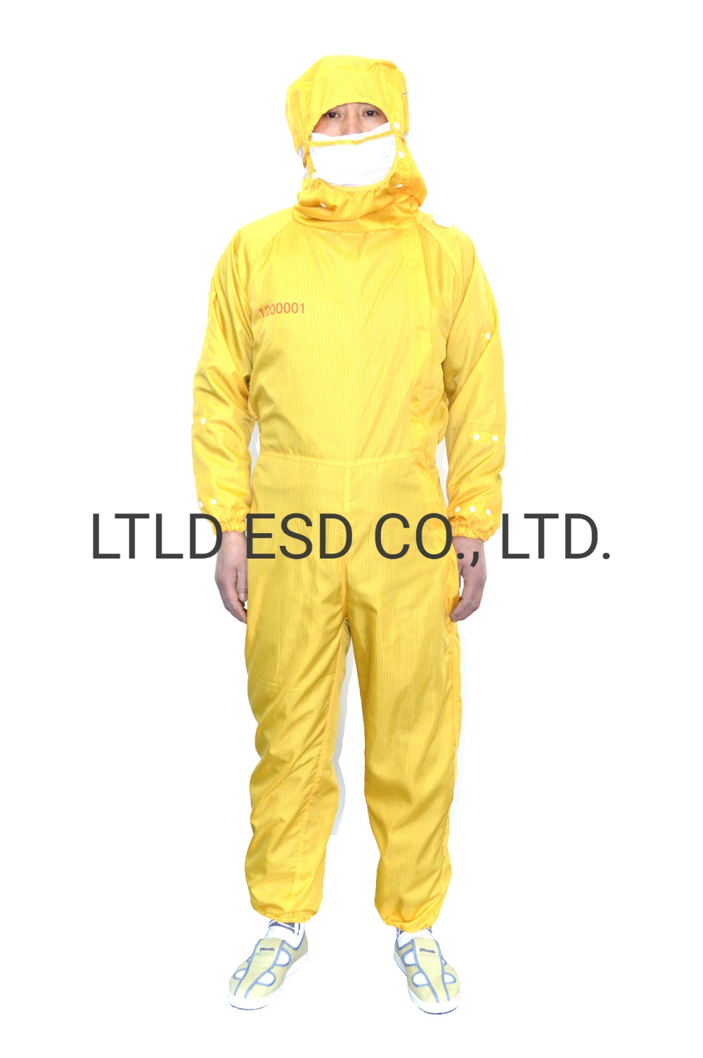 Antistatic Jumpsuit with Face Mask and Cap