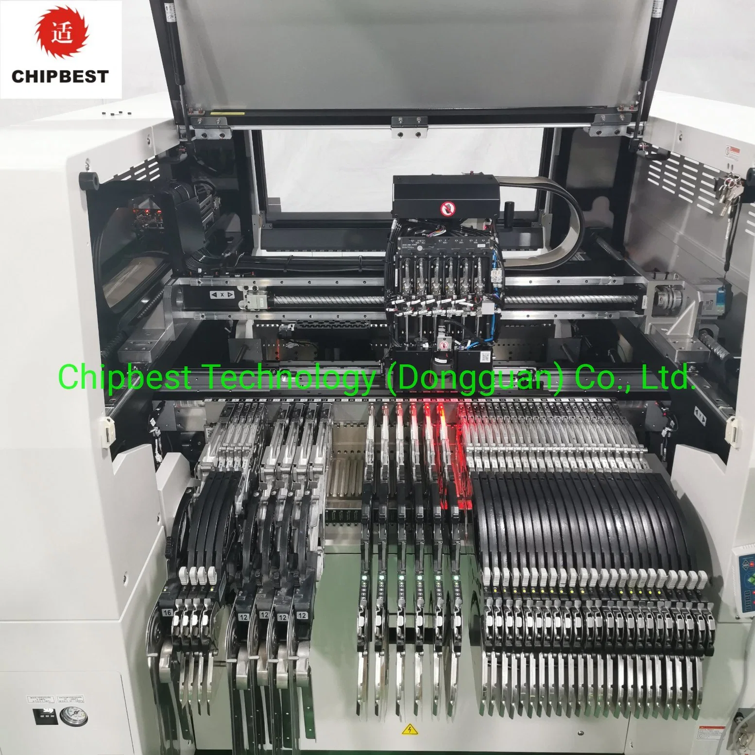 High Accuracy Hanwha Sm482 Plus SMT Pick and Place Machine PCB Assembly Machine with 53 Electric Pneumatic Feeders Flying Camera SMT Mounter