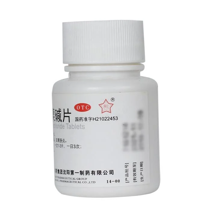 Berberine Hydrochloride Tablets for Sensitive Pathogenic Bacteria Caused by Bacterial Dysentery and Other Intestinal Infections