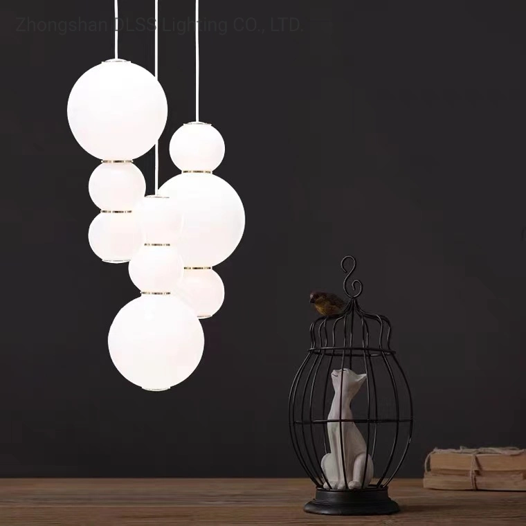 Lámpara colgante de vidrio LED para sala de estar