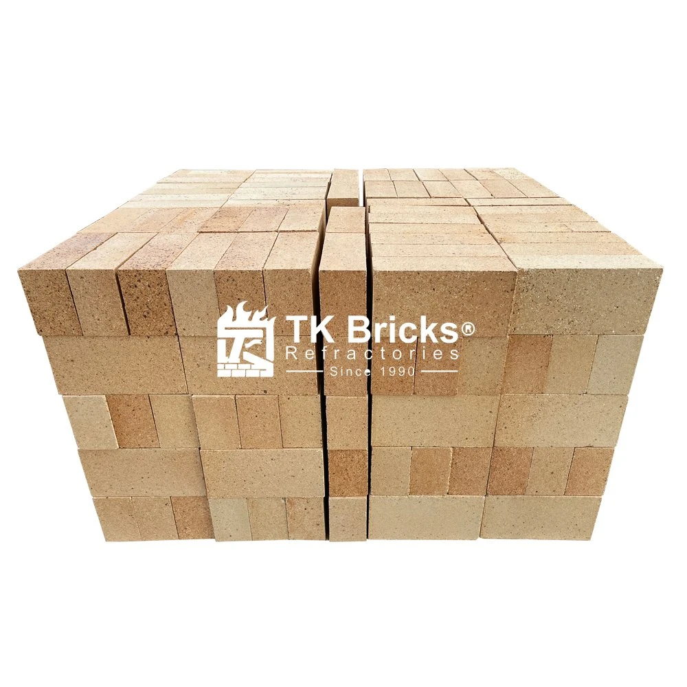 Tk Bricks Low Price Casting Large Size Low Porosity Curved Fire Clay Brick for Glass Furnace