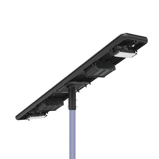 Double Heads Angle Adjustable All in 1 Solar Street Light Lamp, Roadway Solar LED Street Light to Canada