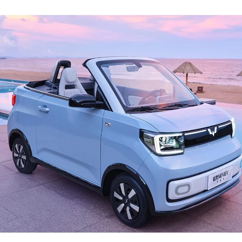 Wuling EV Cargo Van modisch und einfach Wuling Mini Chinesisch Elektrofahrzeug 100km/H 4-Sitz Lithium-Batterie Smart Car