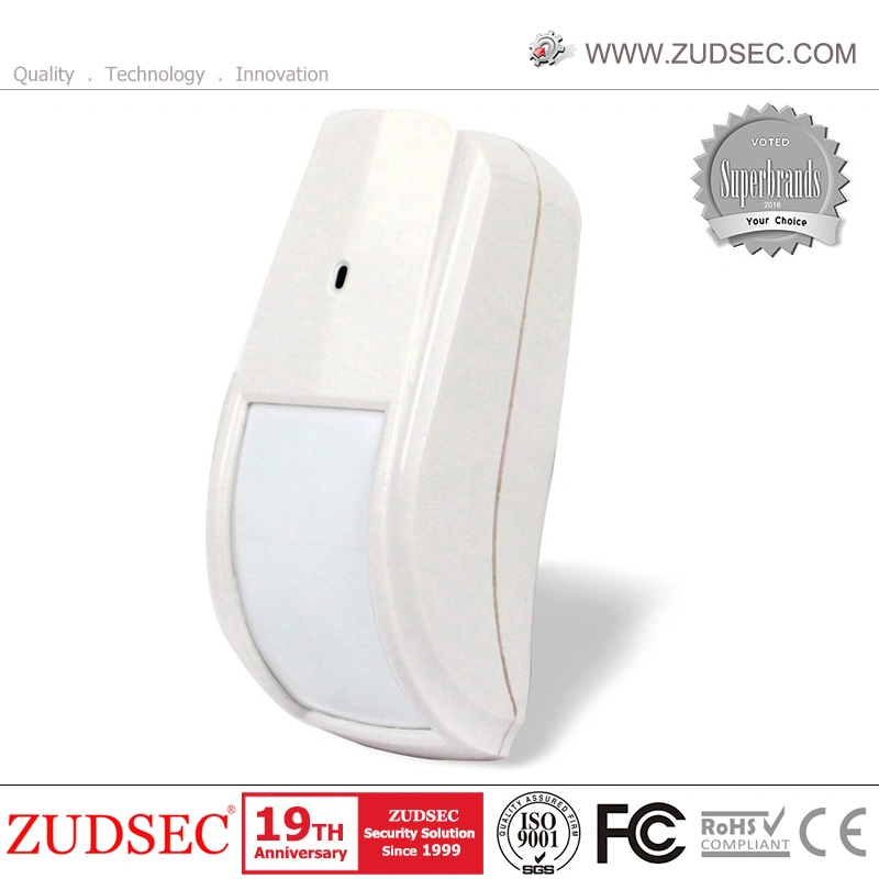 Ce Proved Wireless Curtain PIR Motion Sensor with Long Range for Home Security System