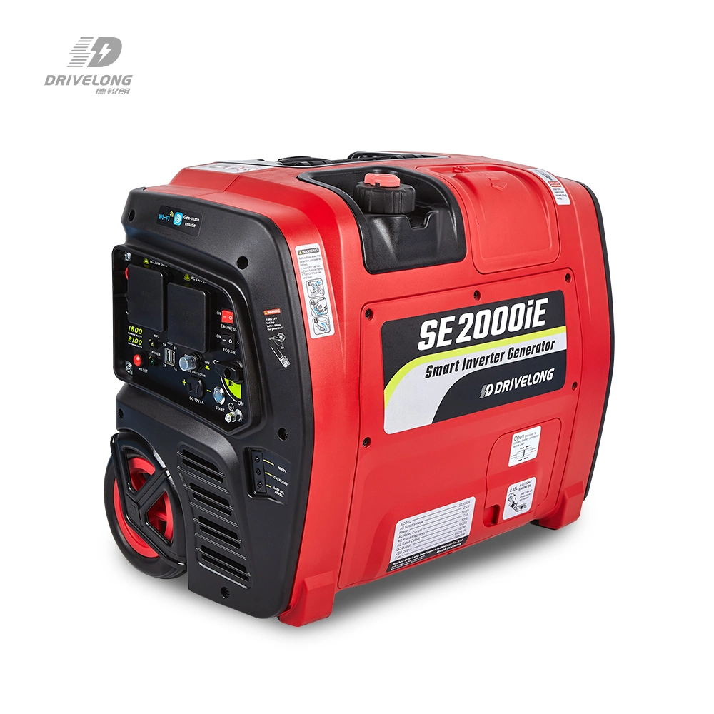 2kw 3kw Air Cooling Gasoline Inverter /Silent Digital Camping Portable Generator with Wheels