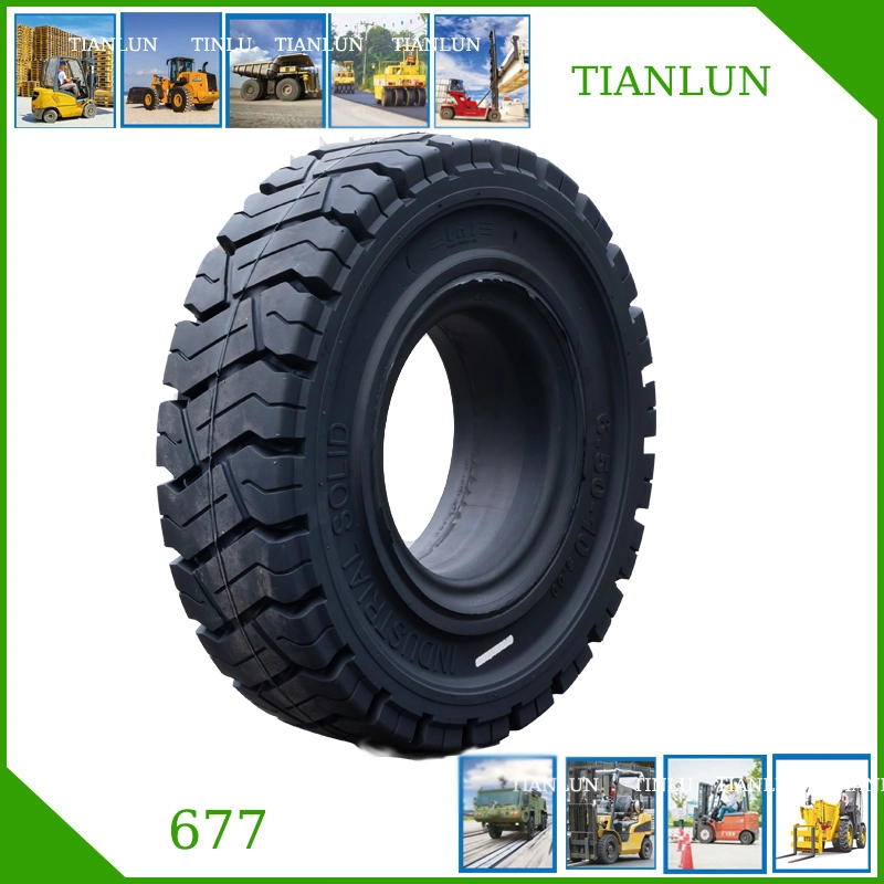 Press-Fit Solid Forklift Scraper Mining Truck Dump Truck Scissor Lift Tractor Backhoe Reach Stacker Loader OTR Industry Skid Steer Tyre /Tire (12-16.5 17.5-25)