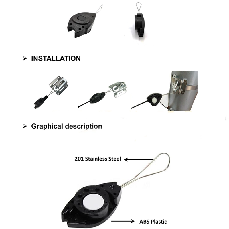 High quality/High cost performance  Optic Fiber FTTH-Fish Clamp