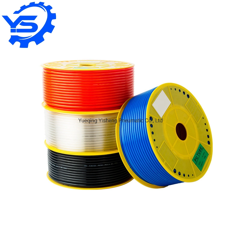 Naranja Rojo Azul Flexible Color negro de la manguera de aire a alta temperatura a los fabricantes industriales tubo neumático de poliuretano PU Tubo para compresor de aire