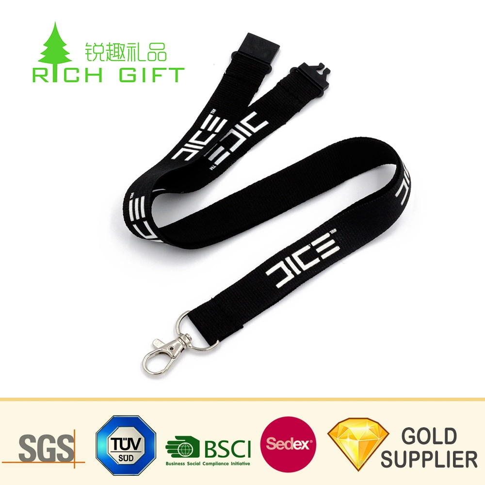 Best Selling Products 2017 in USA Custom Silk Screen Polyester Wine Bottle Opener Neck Lanyard