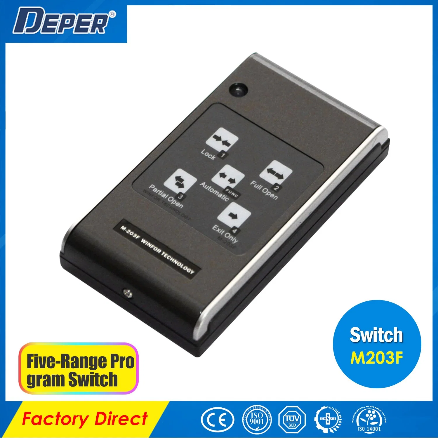 Access Control 203f Five-Range Program Switch for Automatic Door