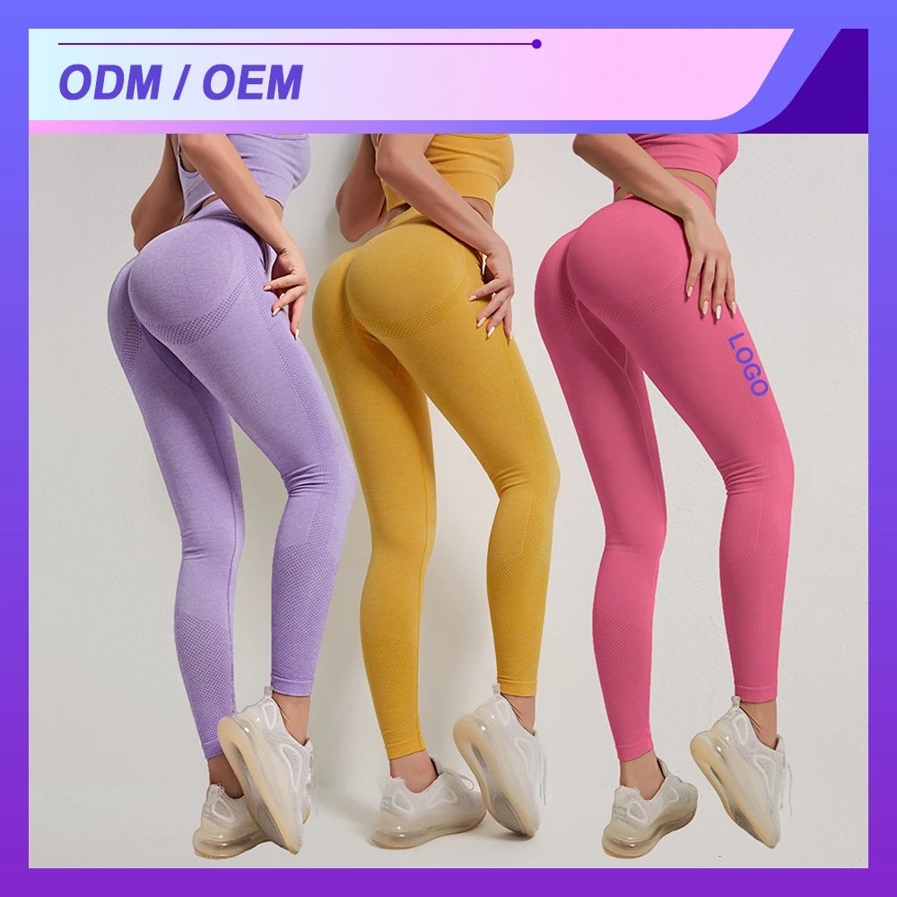 Women Gym Yoga Seamless Pants Sports Clothes Stretchy High Waist Athletic Exercise Fitness Leggings Activewear Pants