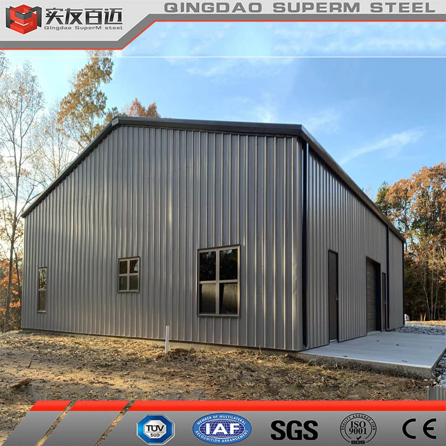 Prefabricated Steel Building Storage Warehouse Workshop Shed Steel Structure Barndo
