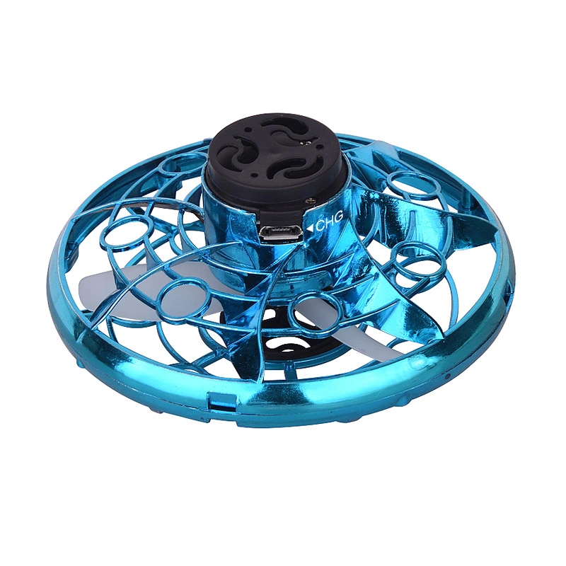 Juguetes voladores llevó el dedo Fidget Drone volando PP Control de la mano de bola bumerang Trompo Mini gira Dron engañado-Gyro OVNI Spinner juguete volador