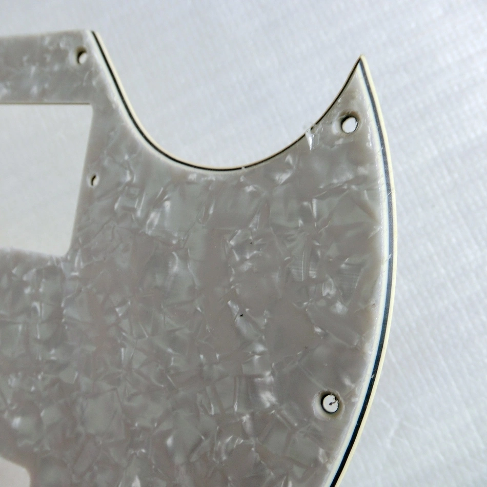 Full Size Vintage Pearloid Saga Guitar Pickguard for Sg Guitars