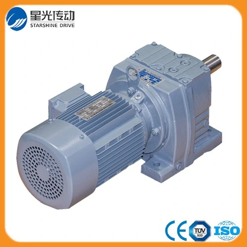 0.12-160kw Foot and Flange Mounted Inline Coaxial Helical Geared Motor Gearbox