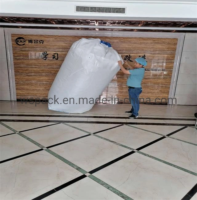 1000kg 1500kg tour circulaire de big-bag bas tissu tubulaire 4 boucles /2 courroie