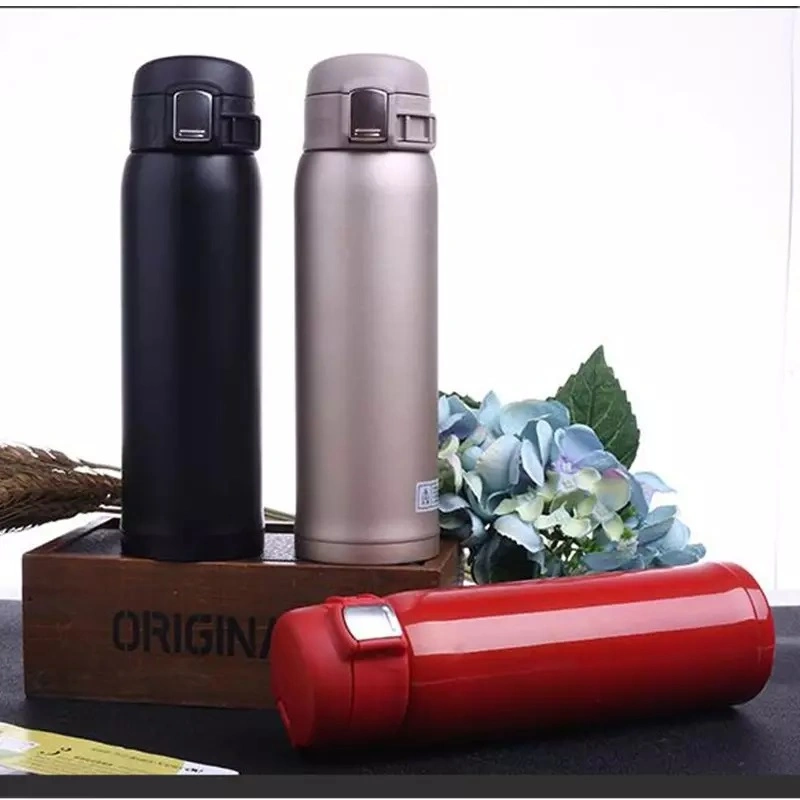 500ml double paroi en acier inoxydable 304 SS bouteille thermos avec couvercle rebondit